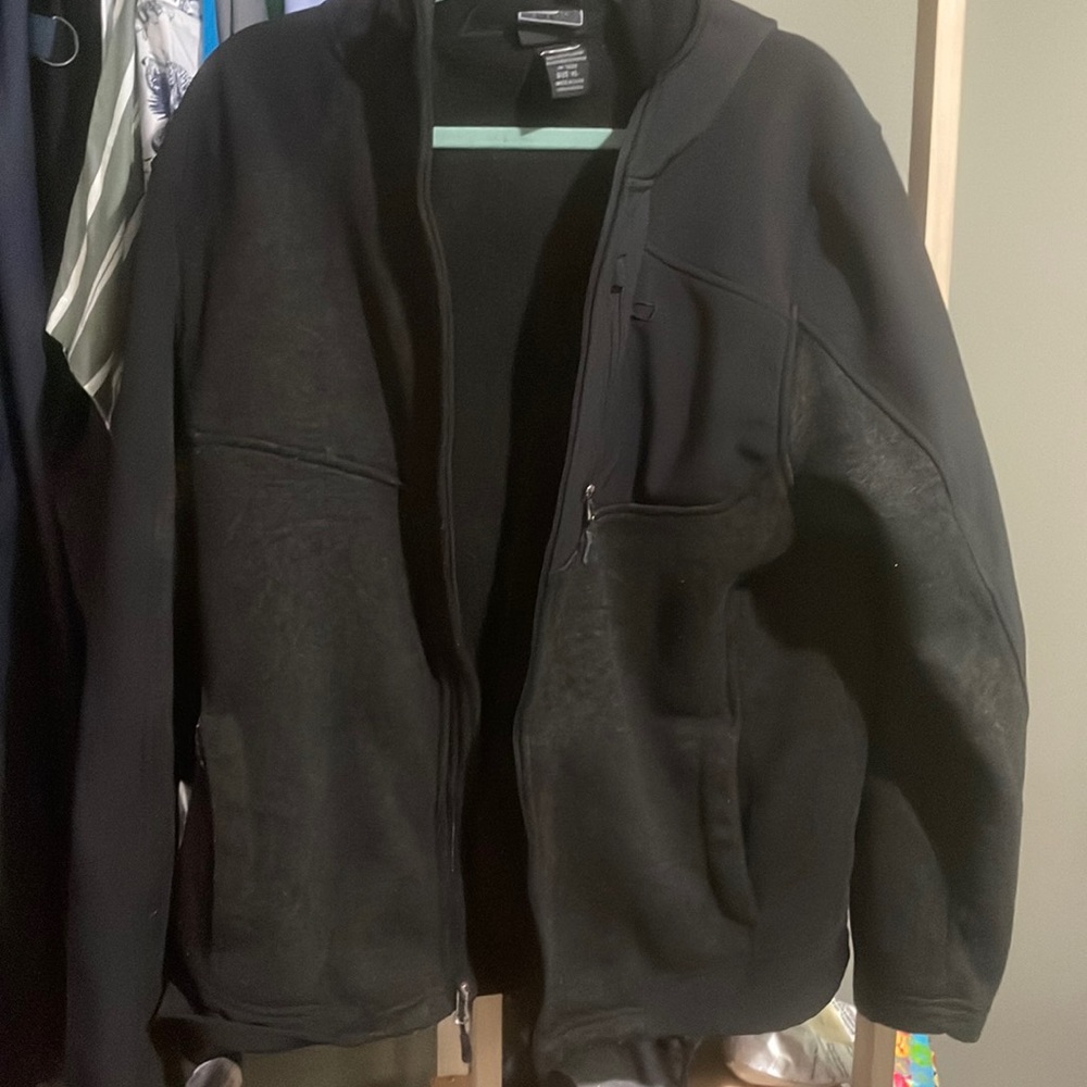 Mens black zip jacket